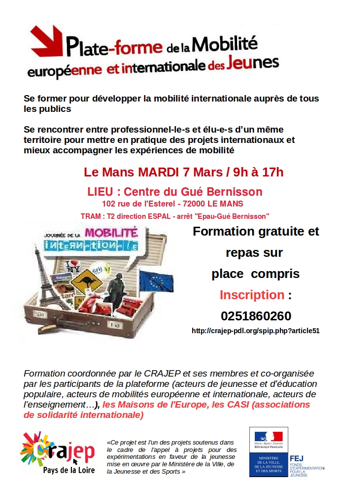 Invitation formation 7 mars Le Mans